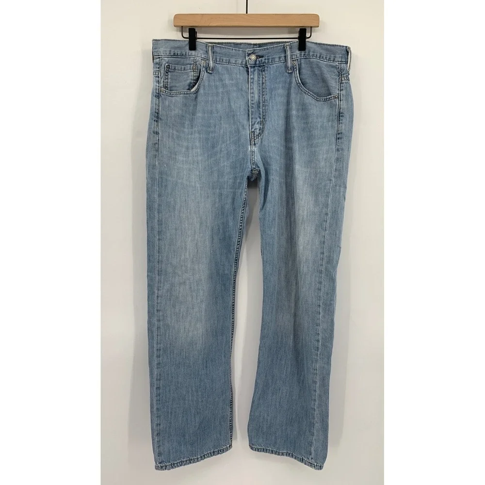 Levi's 569 Jeans Mens 36x34 Blue Loose Straight Light Wash Y2K Denim